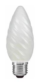 025127060  Candle 45mm Twisted Frosted E27 60W 2700K